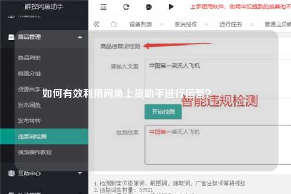 如何有效利用闲鱼上货助手进行运营？ 🎣