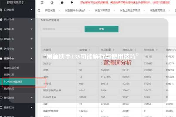 “闲鱼助手1.3.9功能解析与使用技巧”