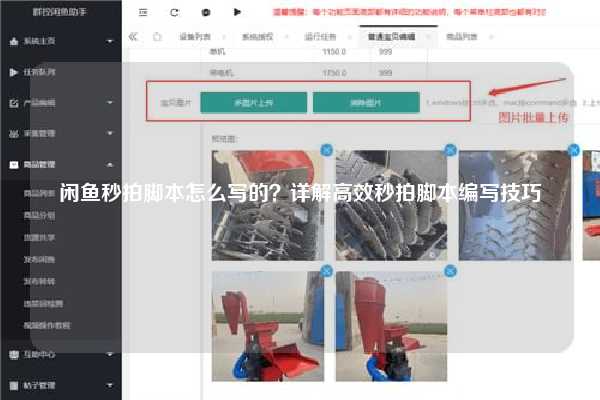 闲鱼秒拍脚本怎么写的？详解高效秒拍脚本编写技巧